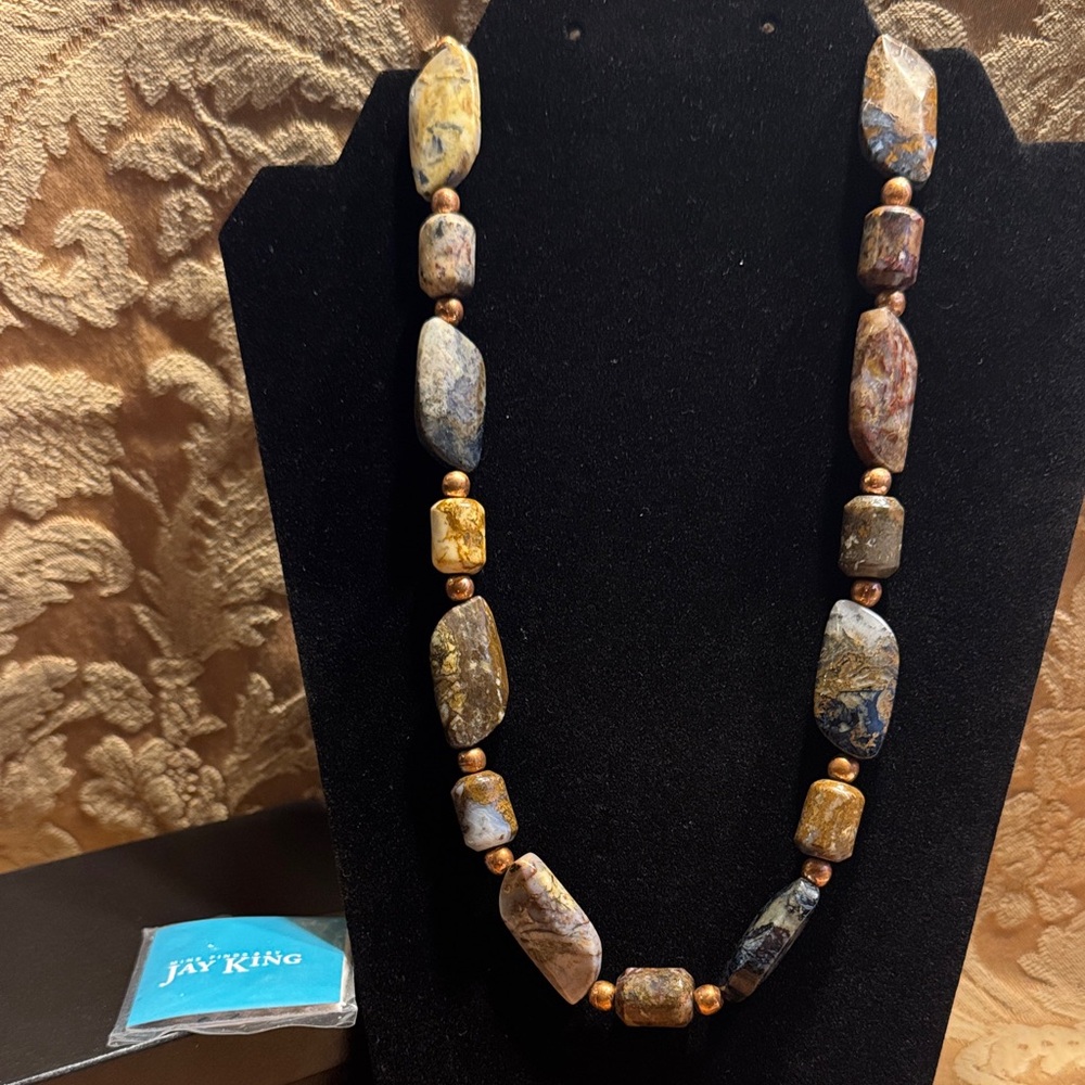 Jay King Mine Finds 34” Mixed Jasper Gemstone Necklace
